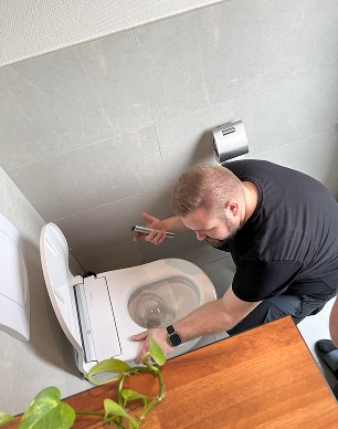 WASHLET und Fernbedienung einrichten