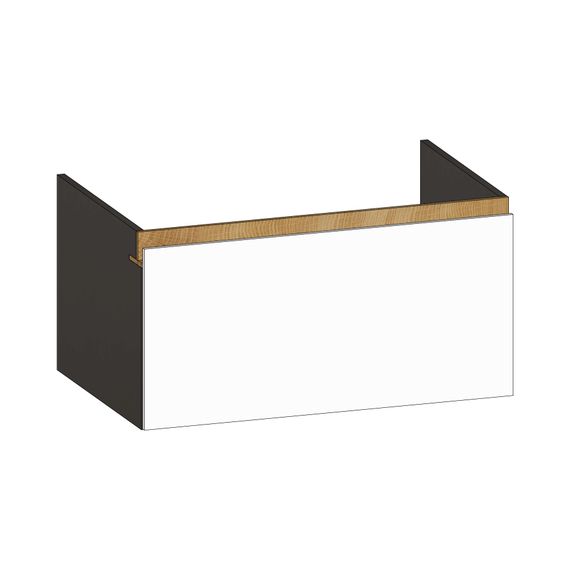 SCALIDO Unterschrank zu Konsolenplatte 800x410x510mm 1 Auszug Farbvar. W/X/S