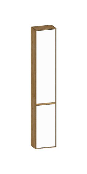 SCALIDO Hochschrank komp. 320x1790x200mm 2 Türen rechts 4 Glaseinl Farbvar. W/S/S