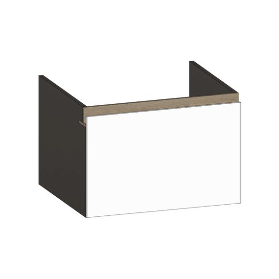 SCALIDO Unterschrank zu Konsolenplatte 600x410x510mm 1 Auszug Farbvar. W/X/N