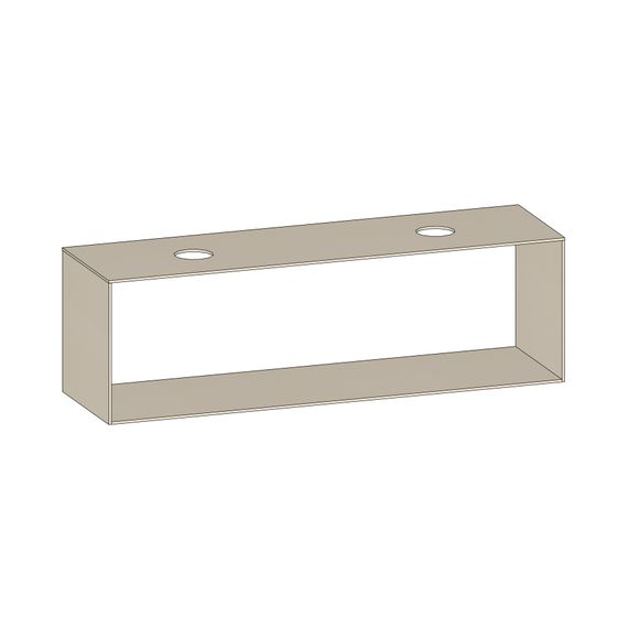SCALIDO Konsolenplatte m. Rahmen f WT US 1822x560x510mm 2 Ausschnitte Farbvar. K