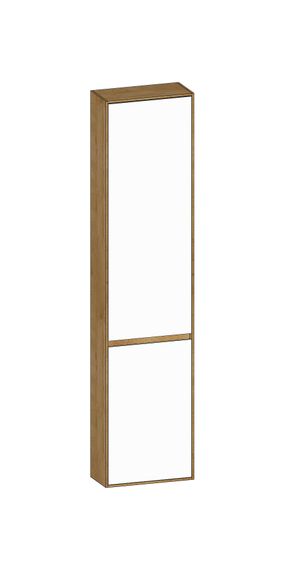 SCALIDO Hochschrank komp. 420x1790x200mm 2 Türen rechts 4 Glaseinl Farbvar. W/S/S