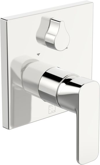 SCALIDO Wannenarmatur D2 Unterputz- Fertigmontageset Rosette eckig verchromt