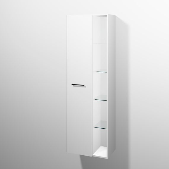sanibel 5001 Stauraumschr. KF12001 Griff drehbar 1T 550x1743x340mm Weiß-Matt/Soft