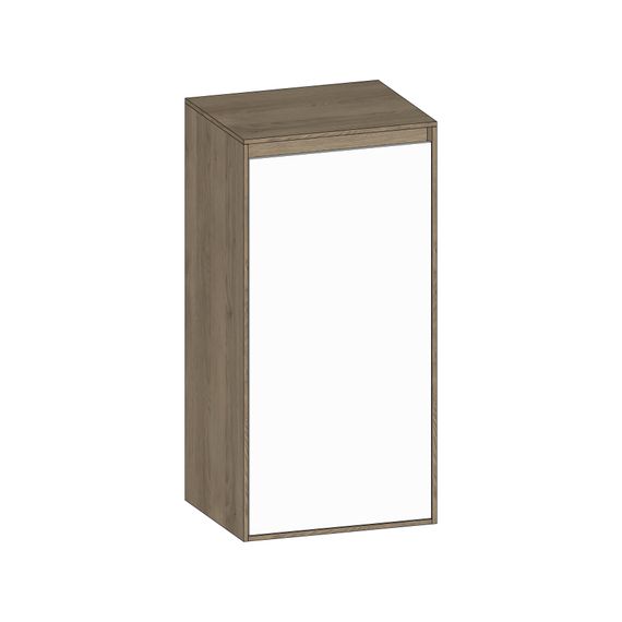 SCALIDO Mittelschrank KP 420x850x350mm 1 Tür rechts Farbvariant W/N/N
