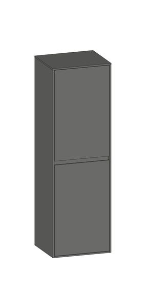 SCALIDO Mittelschrank SLIM 420x1330x 350mm 2 Türen rechts Farbvariante A/A/A
