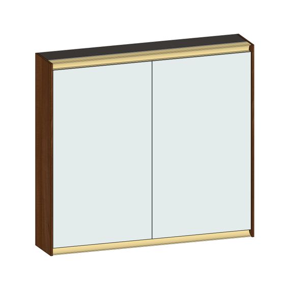 SCALIDO Spiegelschrank Typ SPSSCA08001 820x750x170mm 2-türig LED-Bel Farbvar E