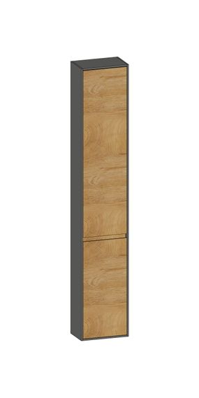 SCALIDO Hochschrank komp. 320x1790x200mm 2 Türen rechts 4 Glaseinl Farbvar. S/A/S
