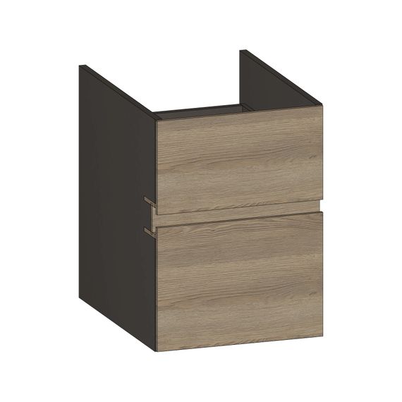 SCALIDO Unterschrank zu Konsolenplatte 400x540x510mm 2 Auszüge Farbvar. N/X/N