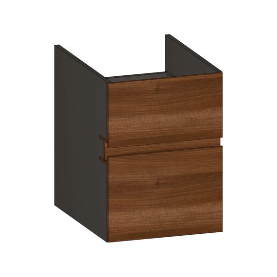 SCALIDO Unterschrank zu Konsolenplatte 400x540x510mm 2 Auszüge Farbvar. E/X/E