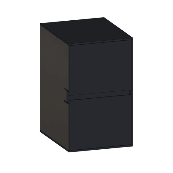 SCALIDO Unterschrank SLIM Wange rechts 400x660x490mm 2 Auszüge Farbvar. V/V/V
