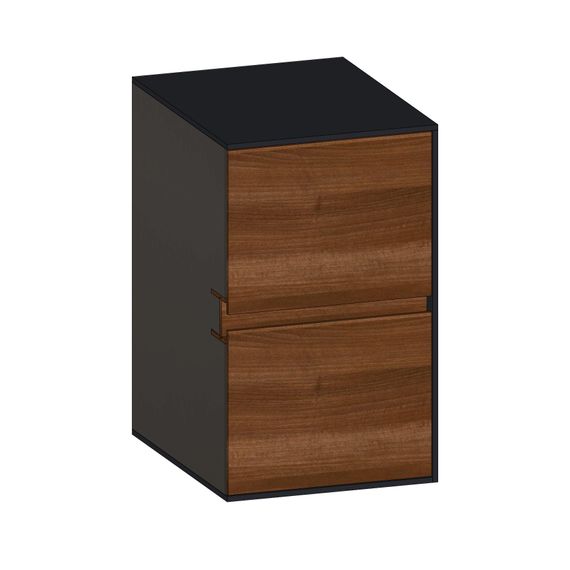 SCALIDO Unterschrank SLIM Wange rechts 400x660x490mm 2 Auszüge Farbvar. E/V/E