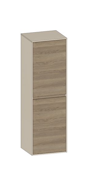SCALIDO Mittelschrank SLIM 420x1330x 350mm 2 Türen links Farbvariante N/K/N