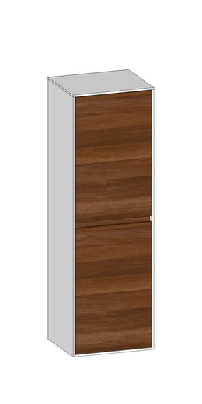 SCALIDO Mittelschrank SLIM 420x1330x 350mm 2 Türen rechts Farbvariante E/W/E