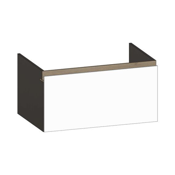 SCALIDO Unterschrank zu Konsolenplatte 800x410x510mm 1 Auszug Farbvar. W/X/N