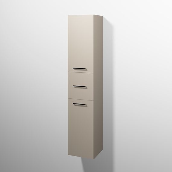 sanibel 5001 Hochschrank KF13067L Griff 2T/1AZ li 350x1743x340mm Sandgrau-Matt