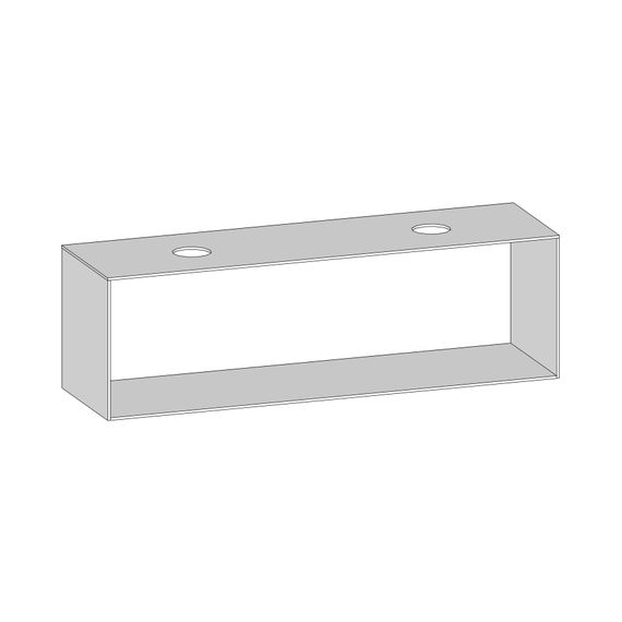 SCALIDO Konsolenplatte m. Rahmen f WT US 1822x560x510mm 2 Ausschnitte Farbvar. W