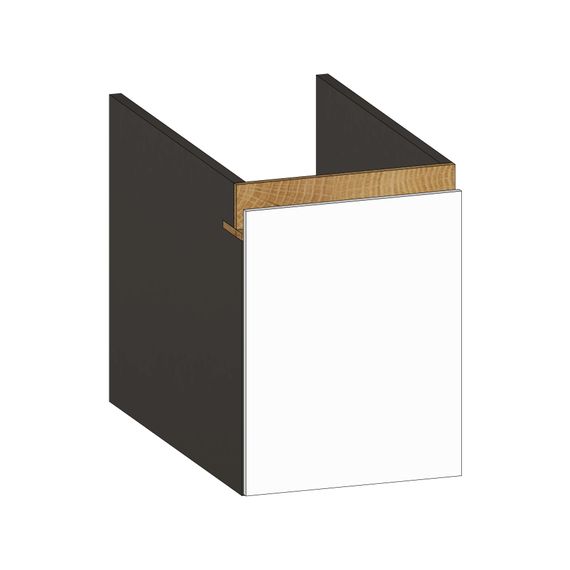SCALIDO Unterschrank zu Konsolenplatte 300x410x510mm 1 Auszug Farbvar. W/X/S