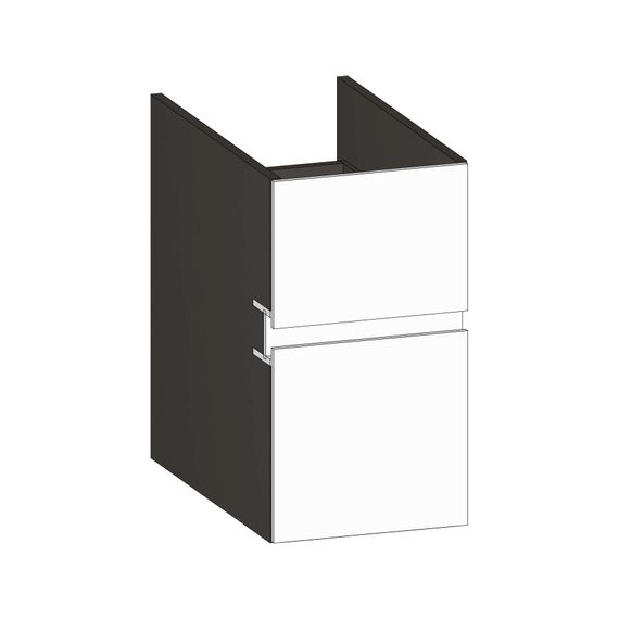 SCALIDO Unterschrank zu Konsolenplatte 300x540x510mm 2 Auszüge Farbvar. W/X/W