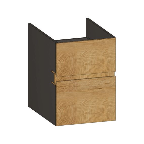 SCALIDO Unterschrank zu Konsolenplatte 400x540x510mm 2 Auszüge Farbvar. S/X/S