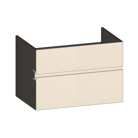 SCALIDO Unterschrank zu Konsolenplatte 800x540x510mm 2 Auszüge Farbvar. K/X/K