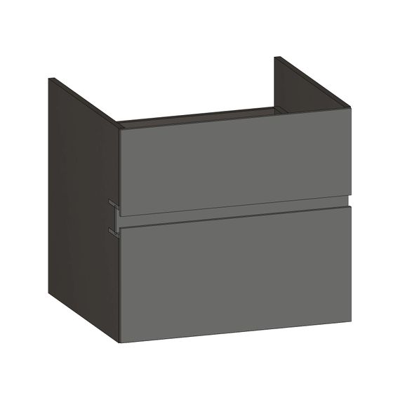 SCALIDO Unterschrank zu Konsolenplatte 600x540x510mm 2 Auszüge Farbvar. A/X/A