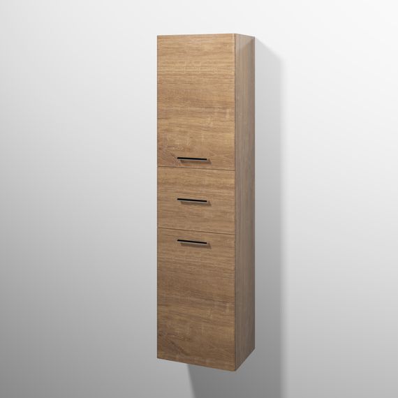 sanibel 5001 Hochschrank KF13559L Griff 2T/1AZ li 450x1743x340mm Eiche-Kansas