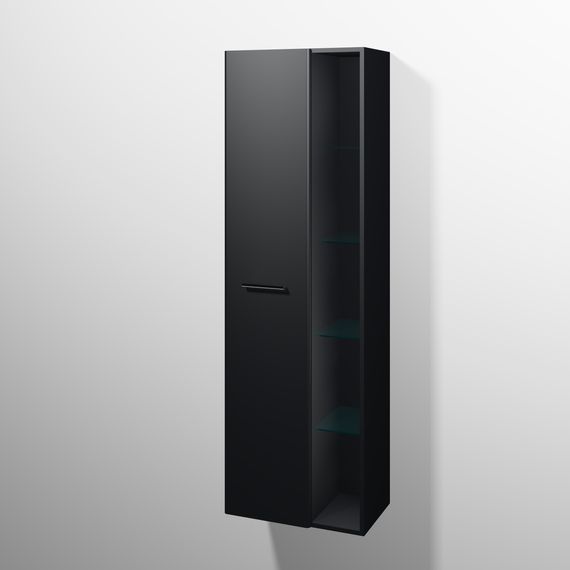 sanibel 5001 Stauraumschr. KF12008 Griff drehbar 1T 550x1743x340mm Schwarz-Matt