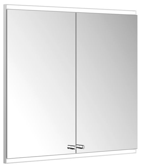 ACTIS Spiegelschrank Alu m LED-Beleucht. 800x700x120mm 2-türig Wandeinbau
