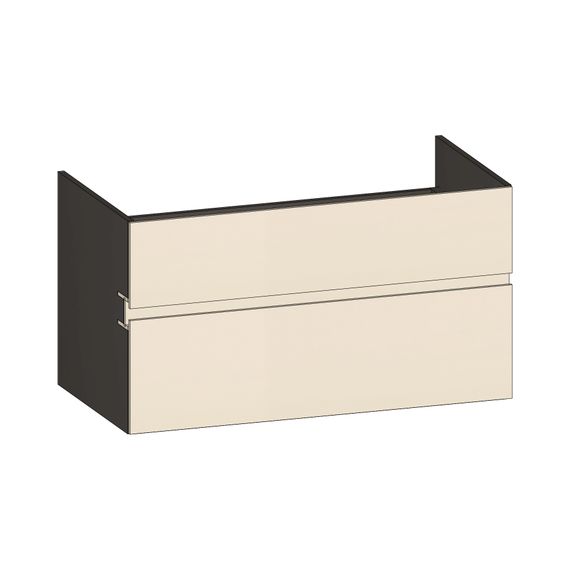 SCALIDO Unterschrank zu Konsolenplatte 1000x540x510mm 2 Auszüge Farbvar. K/X/K