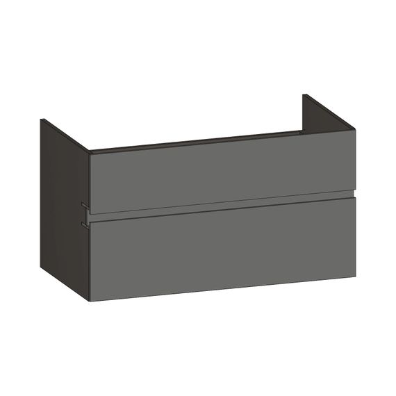 SCALIDO Unterschrank zu Konsolenplatte 1000x540x510mm 2 Auszüge Farbvar. A/X/A