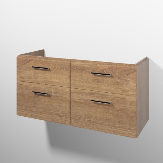 sanibel 5001 Waschtischunterschrank B: 1170 H: 575 T: 455 mm,eiche kansas, 4 Auszüge
