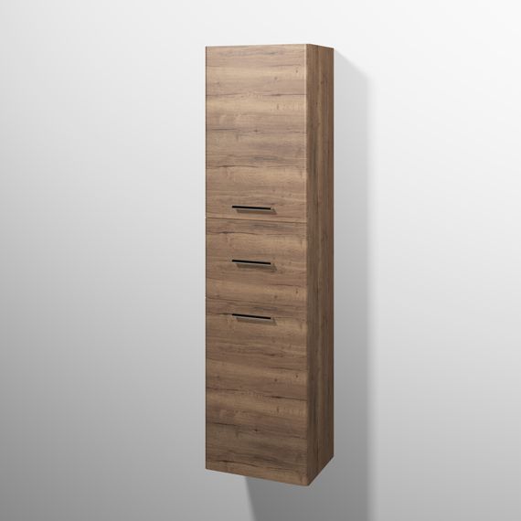 sanibel 5001 Hochschrank KF13550L Griff 2T/1AZ li 450x1743x340mm Eiche-Tabak