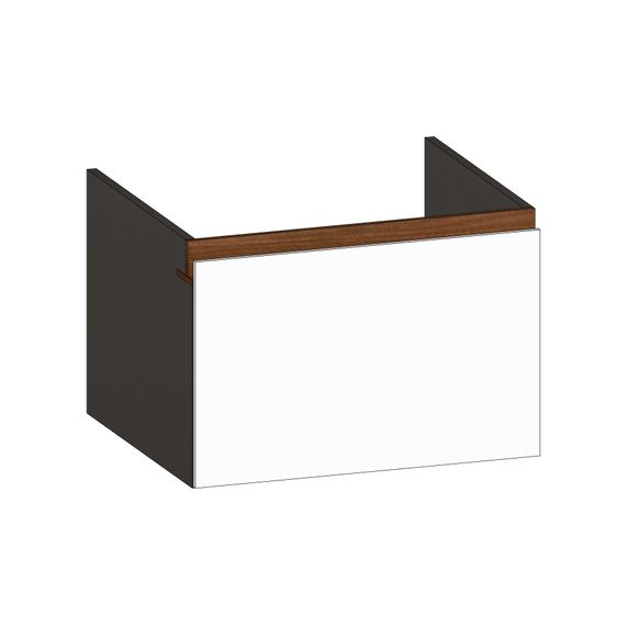 SCALIDO Unterschrank zu Konsolenplatte 600x410x510mm 1 Auszug Farbvar. W/X/E
