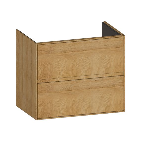 SCALIDO Waschtischunterschrank B:790 H:660 T:490 mm, 2 Auszüge, für Waschtisch SLIM 800, sommereiche