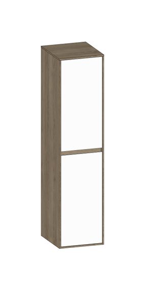 SCALIDO Mittelschrank SLIM 320x1330x 350mm 2 Türen rechts Farbvariante W/N/N