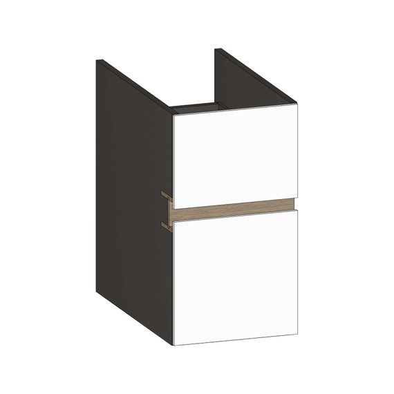 SCALIDO Unterschrank zu Konsolenplatte 300x540x510mm 2 Auszüge Farbvar. W/X/N