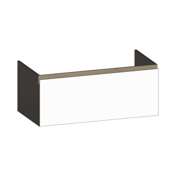 SCALIDO Unterschrank zu Konsolenplatte 1000x410x510mm 1 Auszug Farbvar. W/X/N
