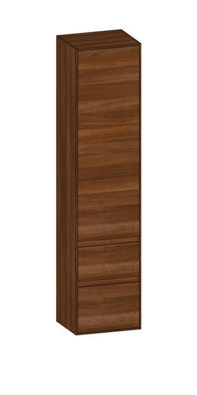 SCALIDO Hochschrank zu KP 420x1790x350mm 1 Tür rechts 2 Auszüge Farbvariant E/E/E