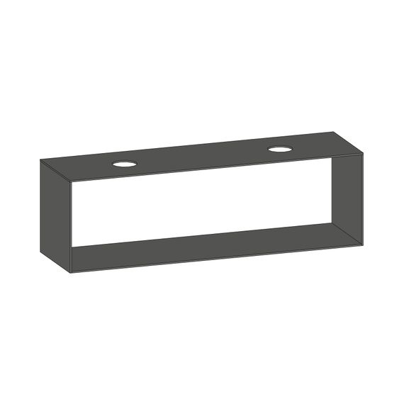 SCALIDO Konsolenplatte m. Rahmen f WT US 1822x560x510mm 2 Ausschnitte Farbvar. A