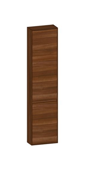 SCALIDO Hochschrank komp. 420x1790x200mm 2 Türen links 4 Glaseinl. Farbvar. E/E/E