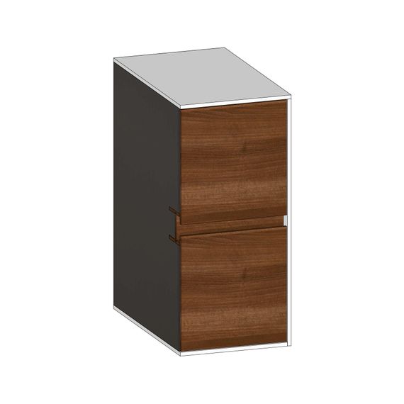 SCALIDO Unterschrank SLIM Wange rechts 300x660x490mm 2 Auszüge Farbvar. E/W/E