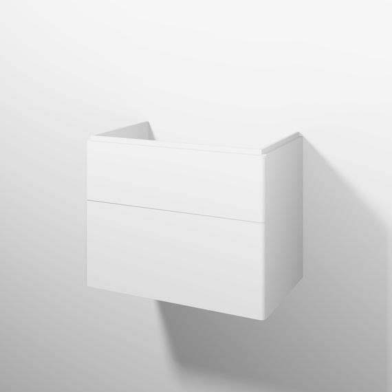 sanibel 5001 Waschtischunterschrank B: 730 H: 575 T: 455 mm, weiß matt, 2 Auszüge, grifflos