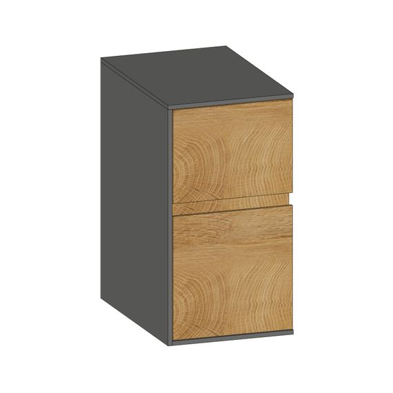 SCALIDO Unterschrank WT Wand Wange links 300x560x460mm 2 Auszüge Farbvar. S/A/S