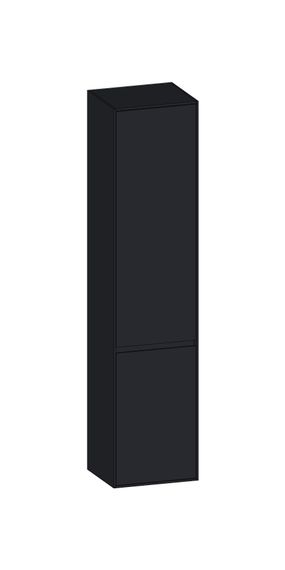 SCALIDO Hochschrank SLIM 420x1830x350mm 2 Türen rechts 4 Glaseinl Farbvar. V/V/V