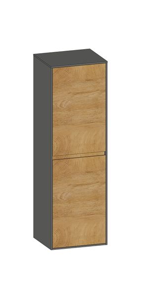 SCALIDO Mittelschrank SLIM 420x1330x 350mm 2 Türen links Farbvariante S/A/S