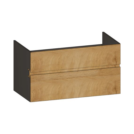 SCALIDO Unterschrank zu Konsolenplatte 1000x540x510mm 2 Auszüge Farbvar. S/X/S