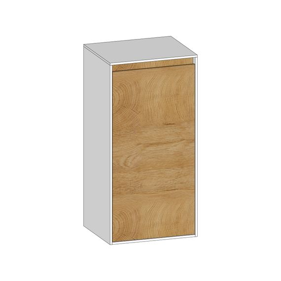 SCALIDO Mittelschrank KP 420x850x350mm 1 Tür rechts Farbvariant S/W/S