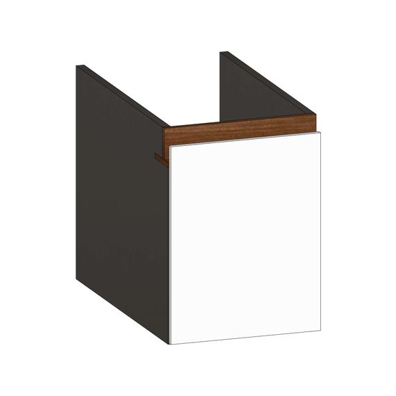 SCALIDO Unterschrank zu Konsolenplatte 300x410x510mm 1 Auszug Farbvar. W/X/E