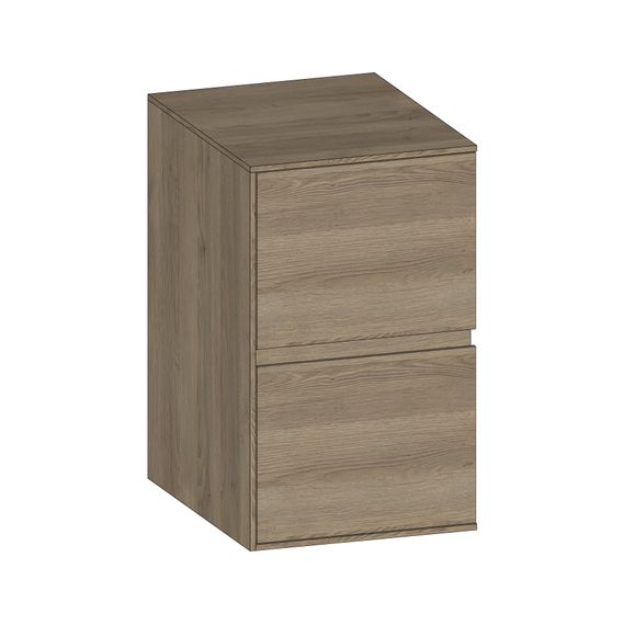 SCALIDO Unterschrank SLIM Wange links 400x660x490mm 2 Auszüge Farbvar. N/N/N